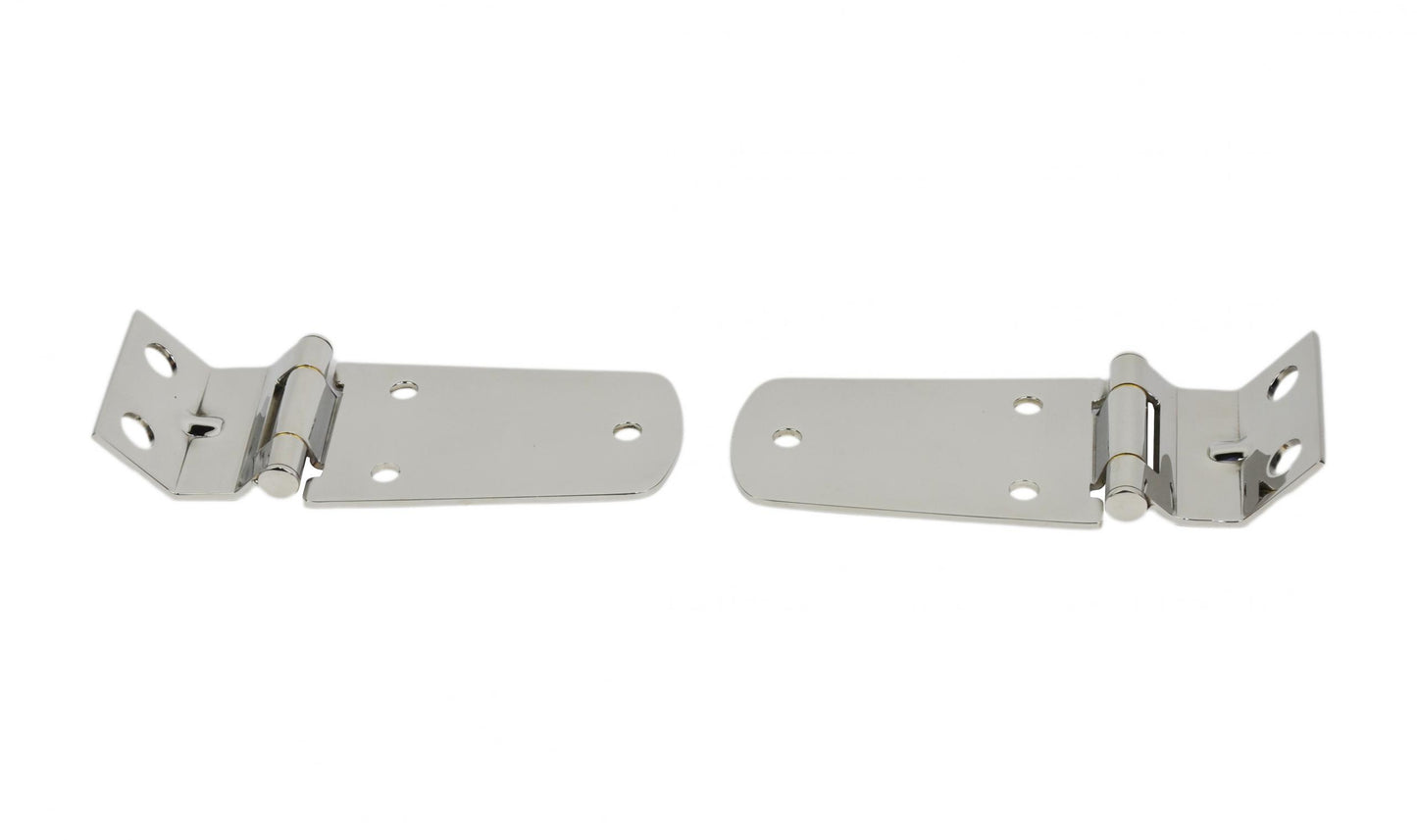 Kentrol Jeep TJ Hood Hinge Pair 97-06 Wrangler TJ Polished Silver Kentrol
