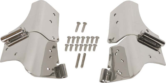 Kentrol Jeep TJ Windshield Hinge Pair 97-06 Wrangler TJ Polished Silver Kentrol