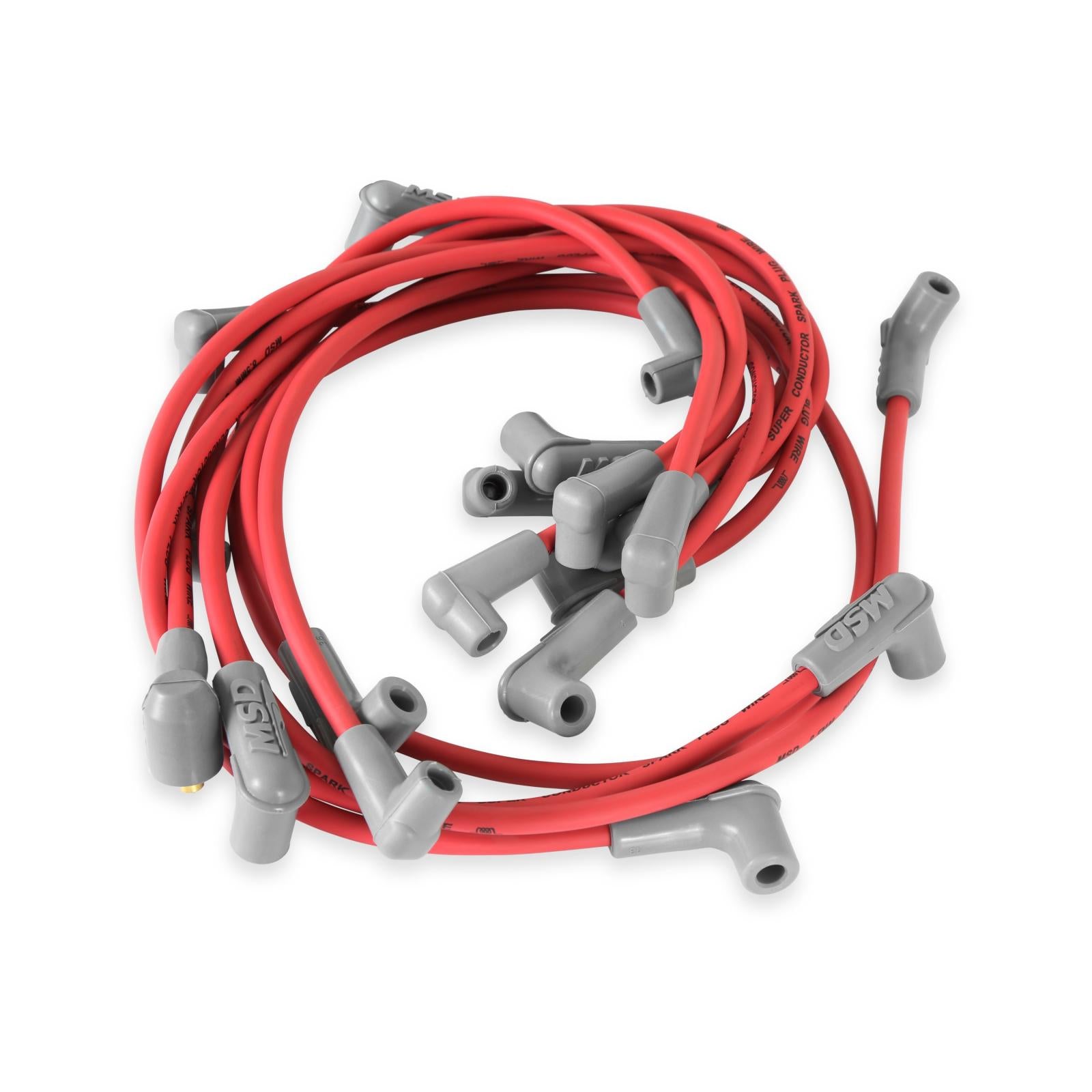 Sb Chevy Super Conductor Spark Plug Wire Set For Use With Pn 8541 Crab Cap The Race Tailored 8.5Mm Super Conductor Wire Sets Are Designed Specifically To Fit Race Engines Equipped With Headers Or An Distributor MSD Ignition-1