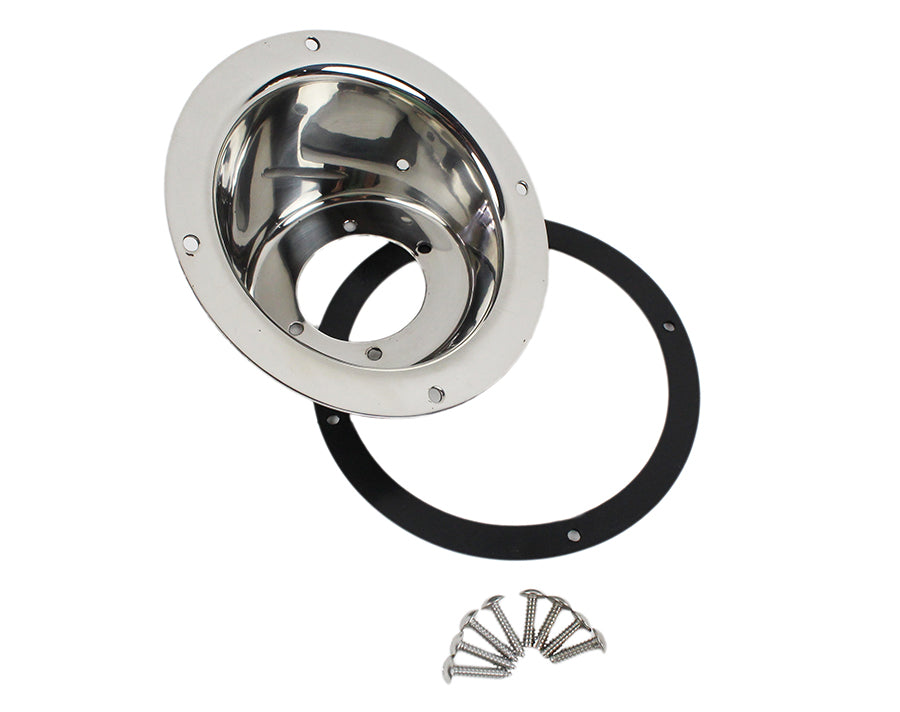 Kentrol Jeep TJ Gas Filler Neck 97-06 Wrangler TJ Polished Silver Kentrol