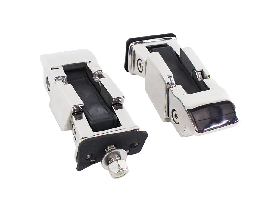 Kentrol Jeep TJ Hood Catch Pair 97-06 Wrangler TJ Polished Silver Kentrol