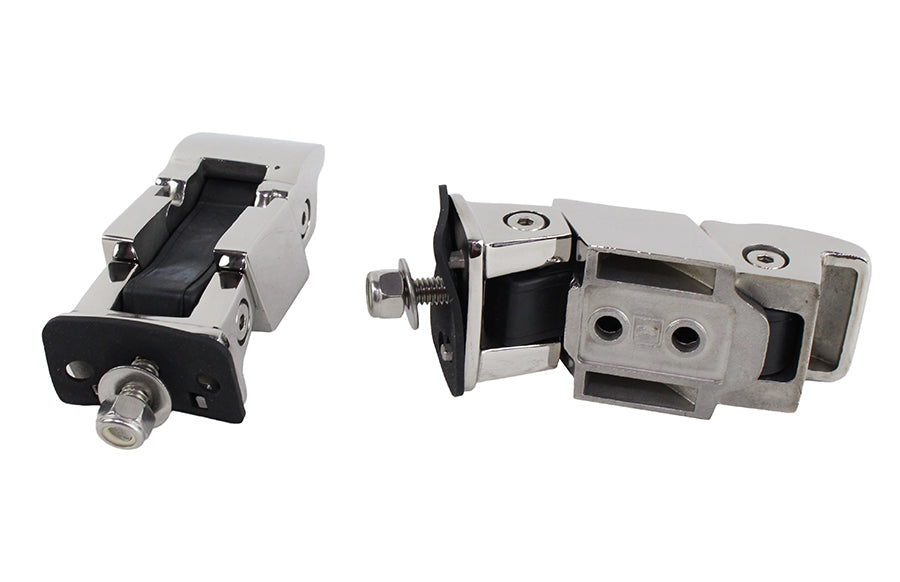 Kentrol Jeep TJ Hood Catch Pair 97-06 Wrangler TJ Polished Silver Kentrol