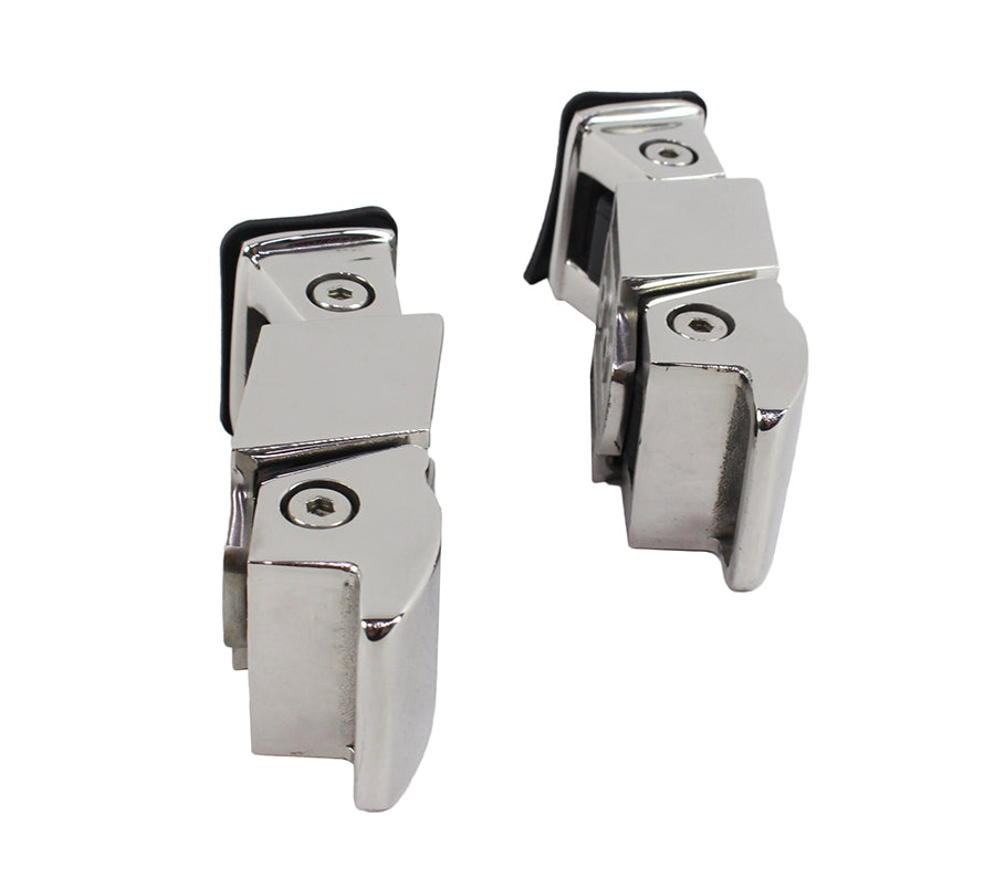 Kentrol Jeep TJ Hood Catch Pair 97-06 Wrangler TJ Polished Silver Kentrol