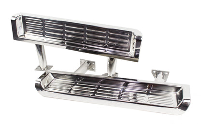 Jeep TJ Side Steps Pair 97 Wrangler TJ-2000 Polished Silver Kentrol-1
