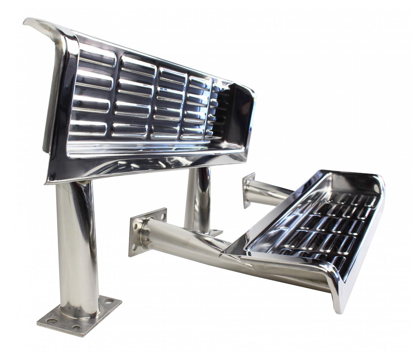 Kentrol Jeep TJ Side Steps Pair 97 Wrangler TJ-2000 Polished Silver Kentrol