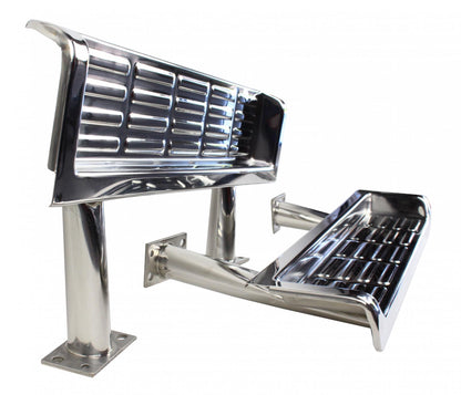 Jeep TJ Side Steps Pair 97 Wrangler TJ-2000 Polished Silver Kentrol-2