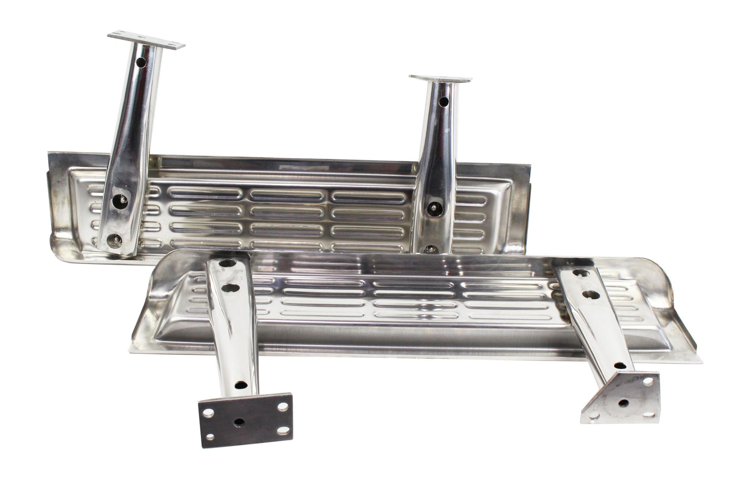 Kentrol Jeep TJ Side Steps Pair 97 Wrangler TJ-2000 Polished Silver Kentrol