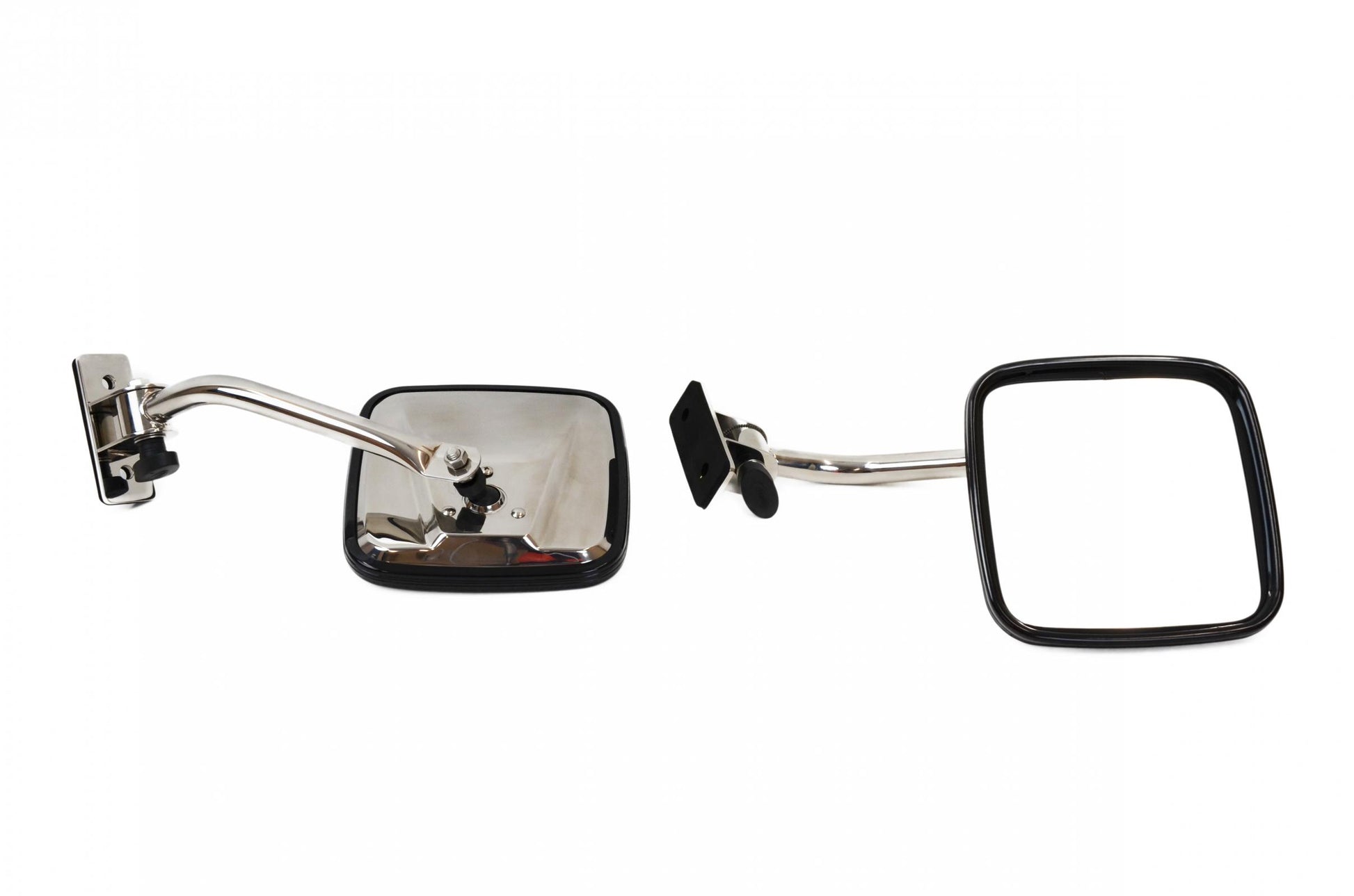 Kentrol Jeep TJ/JK E-Z Detach Mirrors Pair 97-18 Wrangler TJ/JK Polished Silver Kentrol