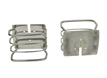 JEEP CJ/YJ/TJ Taillight Guard Pair 76-06 CJ Wrangler YJ/TJ Polished Silver Kentrol-2