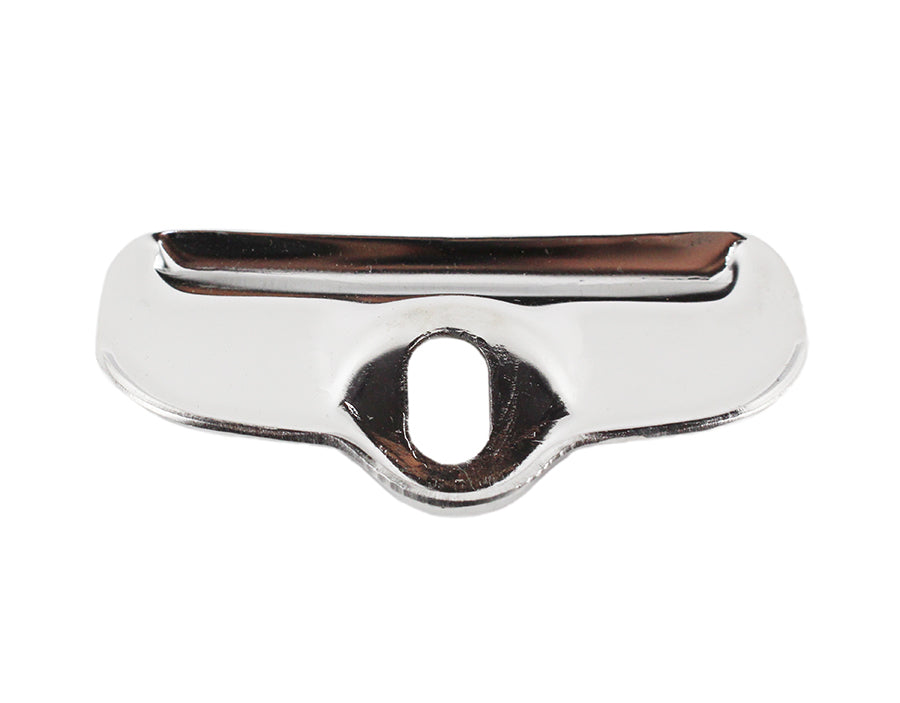 Jeep CJ Battery Tray Clamp 76-86 CJ Polished Silver Kentrol-2