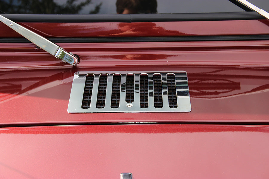 Kentrol Jeep TJ Hood Vent 98-06 Wrangler TJ Polished Silver Kentrol