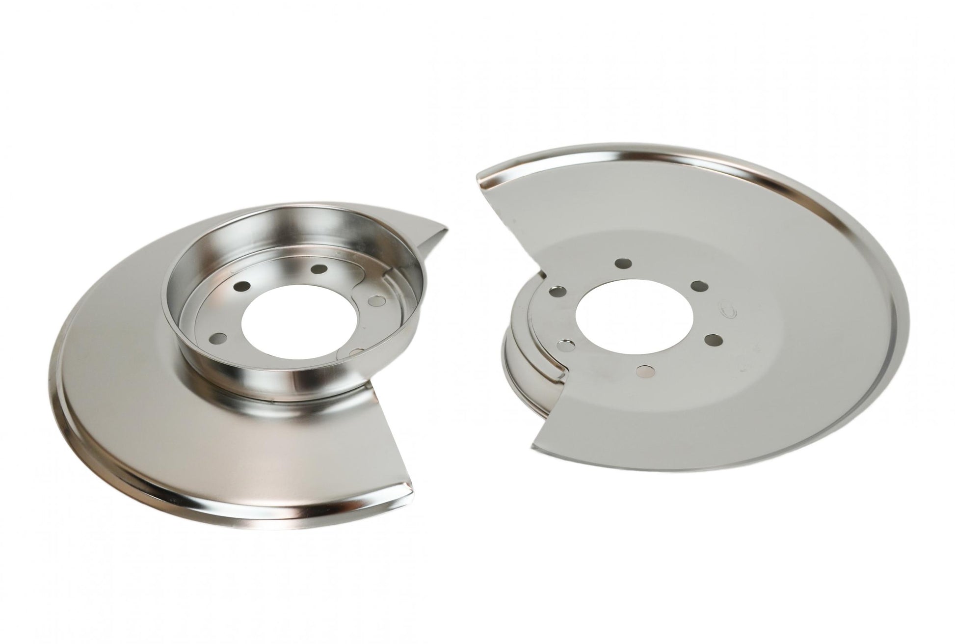 Jeep CJ Disc Brake Dust Cover Pair 78-86 CJ Polished Silver Kentrol-2