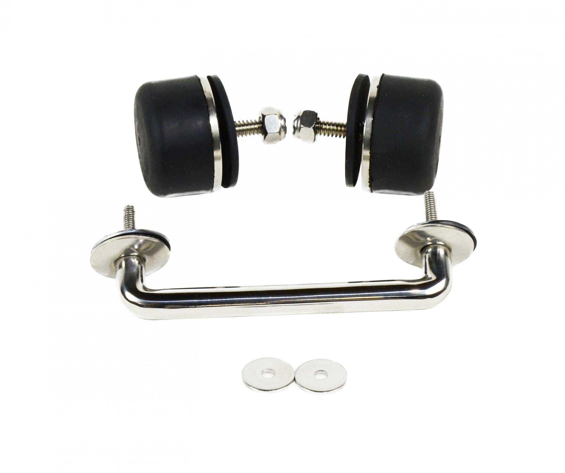 Kentrol Jeep TJ/JK Windshield Tie Down Kit 97-18 Wrangler TJ/JK Polished Silver Kentrol