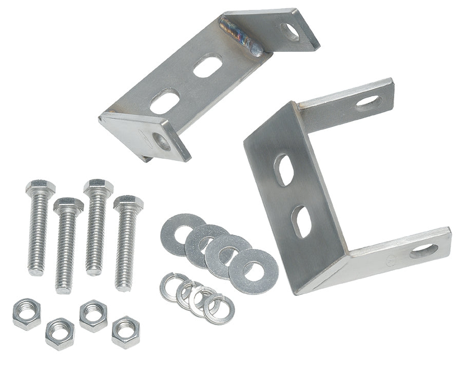 Kentrol Jeep CJ Rear Bumper Brackets Pair 45-86 CJ Polished Silver Kentrol