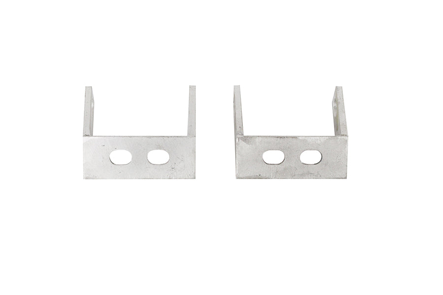 Kentrol Jeep CJ Rear Bumper Brackets Pair 45-86 CJ Polished Silver Kentrol