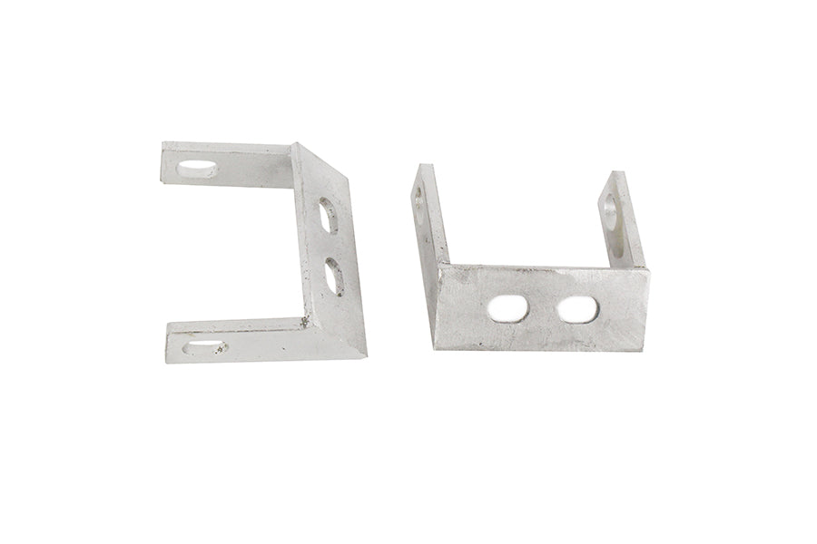 Kentrol Jeep CJ Rear Bumper Brackets Pair 45-86 CJ Polished Silver Kentrol