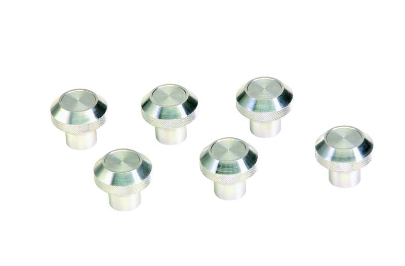 Kentrol Jeep CJ Interior Knob Set 6 Pieces 76-86 CJ Polished Silver Kentrol