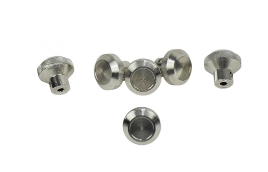 Jeep CJ Interior Knob Set 6 Pieces 76-86 CJ Polished Silver Kentrol-1