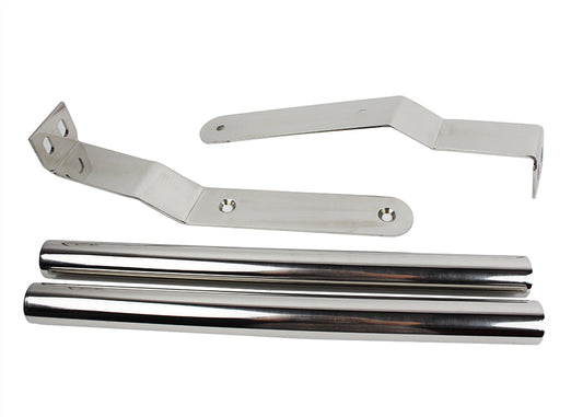 Jeep CJ/YJ Grill Guard 87-06 Wrangler TJ/YJ Polished Silver Kentrol-1