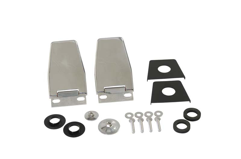 Kentrol Jeep YJ/TJ Hardtop Liftgate Hinge Pair 87-06 Wrangler TJ/YJ Polished Silver Kentrol