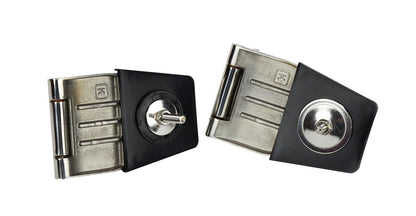 Jeep YJ/TJ Hardtop Liftgate Hinge Pair 87-06 Wrangler TJ/YJ Polished Silver Kentrol-3