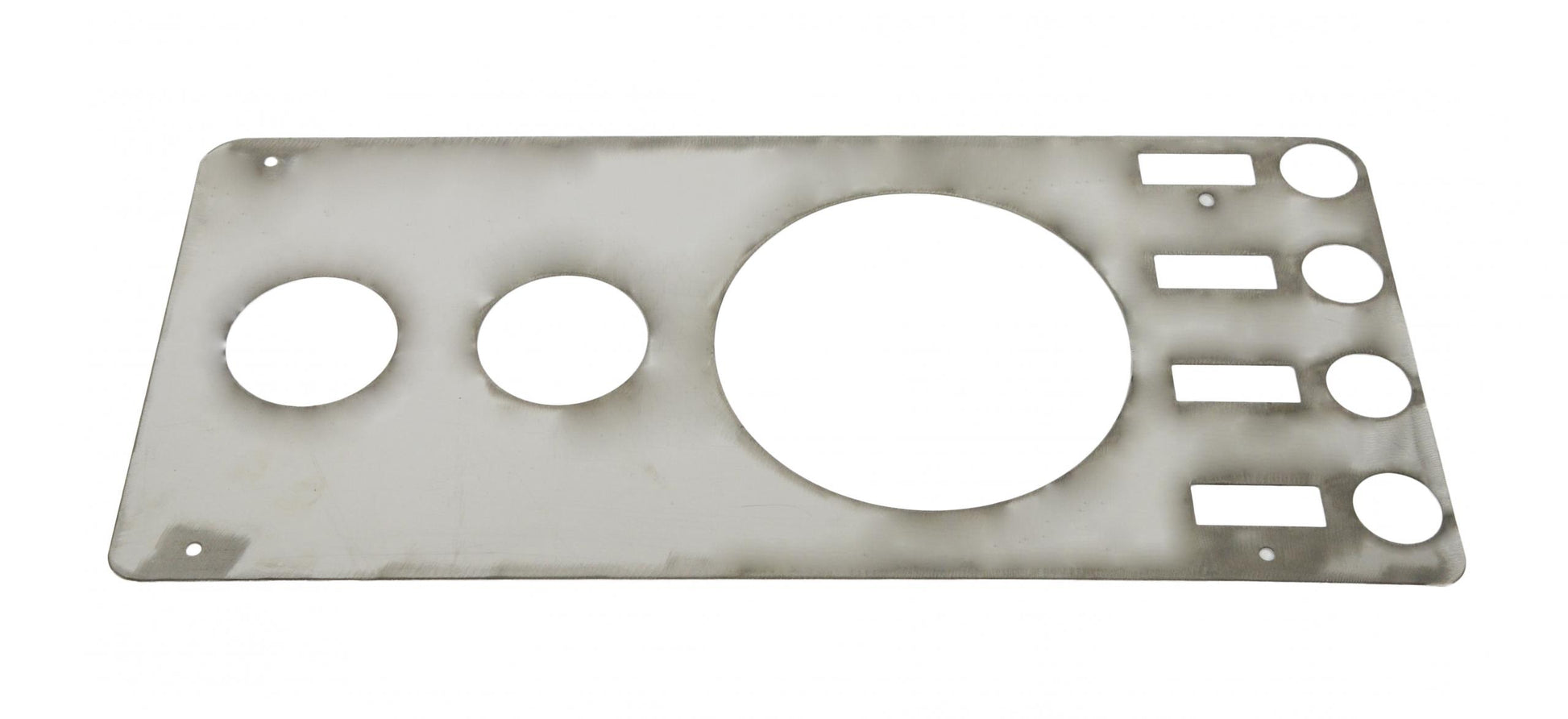 Kentrol Jeep CJ Gauge Cover Without Radio Opening 76-86 CJ Polished Silver Kentrol