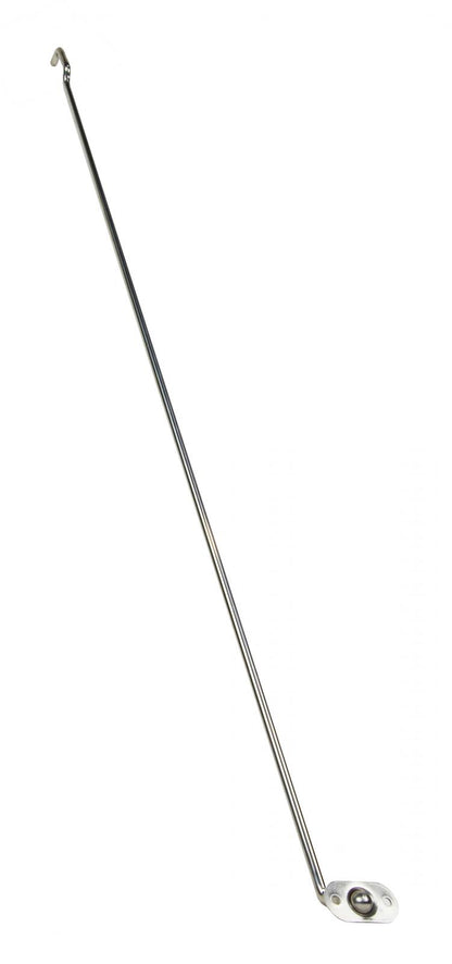 Jeep CJ Hood Prop Rod 72-86 CJ Polished Silver Kentrol-1