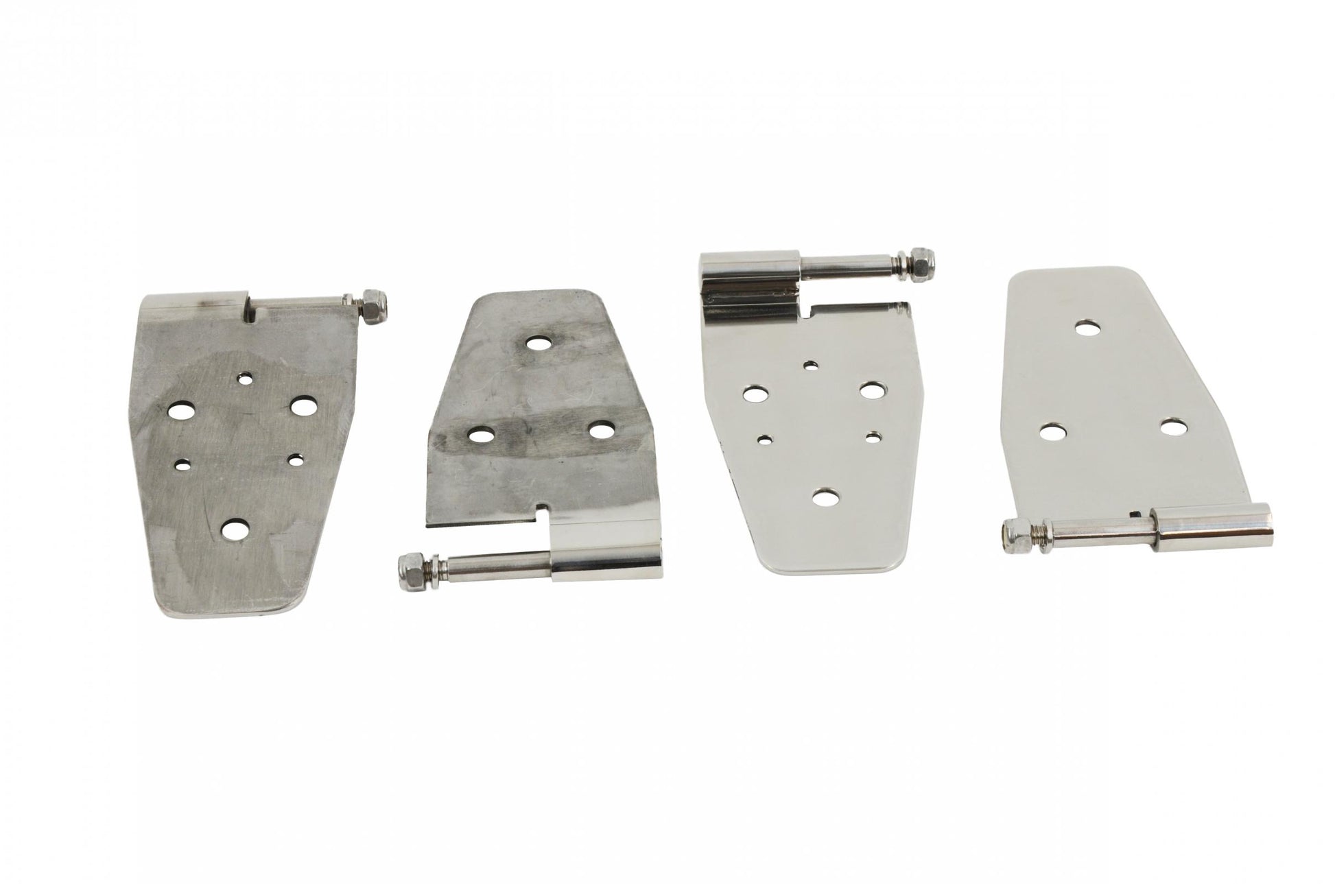 Kentrol Jeep TJ Door Hinge Set 4 Pieces 97-06 Wrangler TJ Polished Silver Kentrol