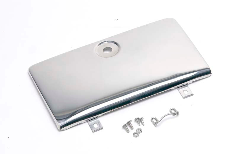 Kentrol Jeep CJ Glove Box Door Use with OE Key Lock 72-86 CJ Polished Silver Kentrol