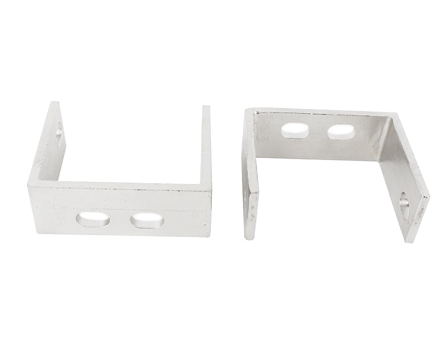 Kentrol Jeep YJ Rear Bumper Brackets Pair 87-95 Wrangler TJ Polished Silver Kentrol