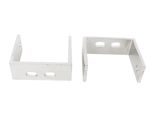 Jeep YJ Rear Bumper Brackets Pair 87-95 Wrangler TJ Polished Silver Kentrol-1