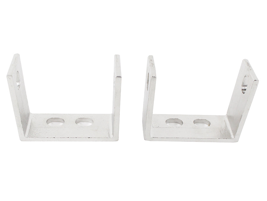 Kentrol Jeep YJ Rear Bumper Brackets Pair 87-95 Wrangler TJ Polished Silver Kentrol