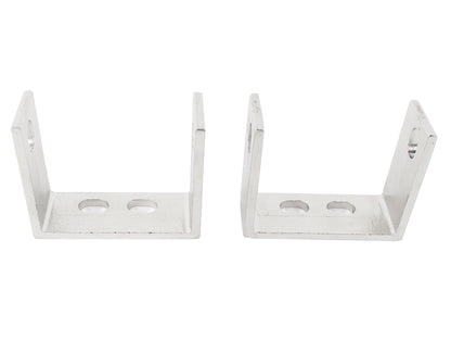 Jeep YJ Rear Bumper Brackets Pair 87-95 Wrangler TJ Polished Silver Kentrol-2