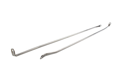 Jeep TJ Strut Rod Kit 97-06 Wrangler TJ Polished Silver Kentrol-2