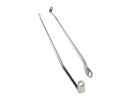 Jeep TJ Strut Rod Kit 97-06 Wrangler TJ Polished Silver Kentrol-3
