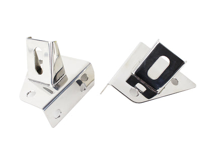 Jeep CJ/YJ LED Light Bar Bracket Pair 76-95 CJ and Wrangler YJ Polished Silver Kentrol-1