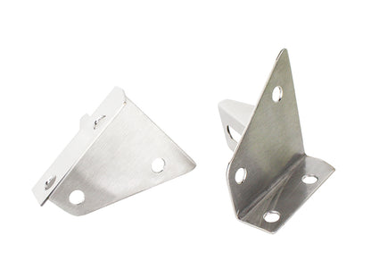 Jeep CJ/YJ LED Light Bar Bracket Pair 76-95 CJ and Wrangler YJ Polished Silver Kentrol-2