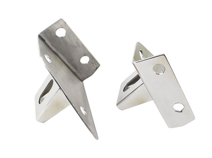 Jeep CJ/YJ LED Light Bar Bracket Pair 76-95 CJ and Wrangler YJ Polished Silver Kentrol-3
