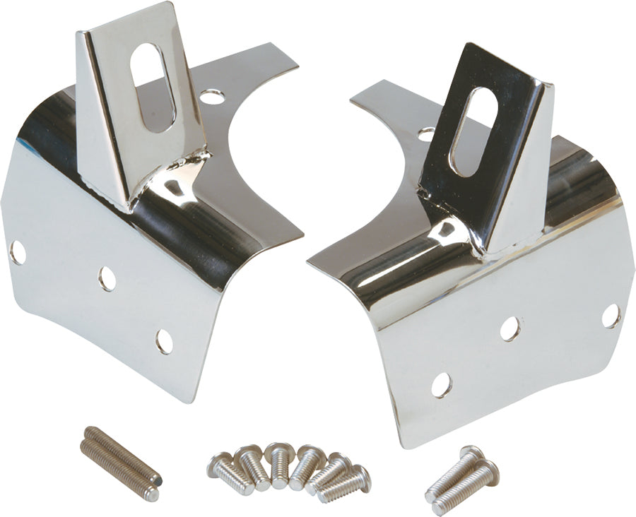 Kentrol Jeep TJ Light Bracket Pair 97-06 Wrangler TJ Polished Silver Kentrol