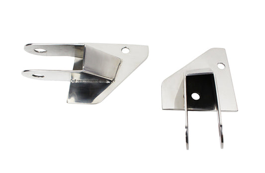 Jeep YJ Mirror Relocation Bracket Pair 87-95 Wrangler TJ Polished Silver Kentrol-1