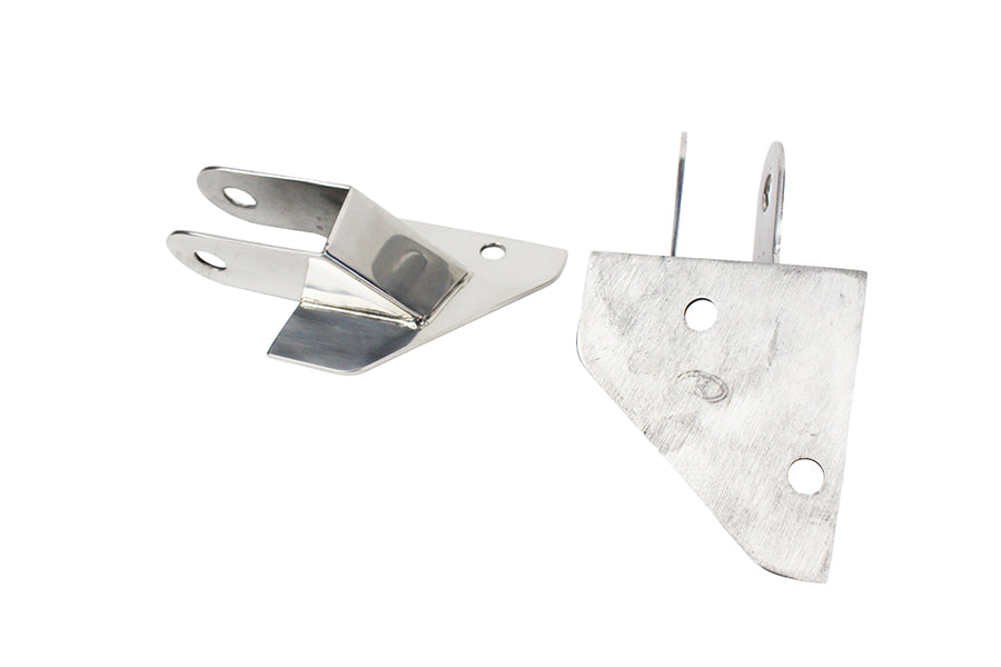 Kentrol Jeep YJ Mirror Relocation Bracket Pair 87-95 Wrangler TJ Polished Silver Kentrol