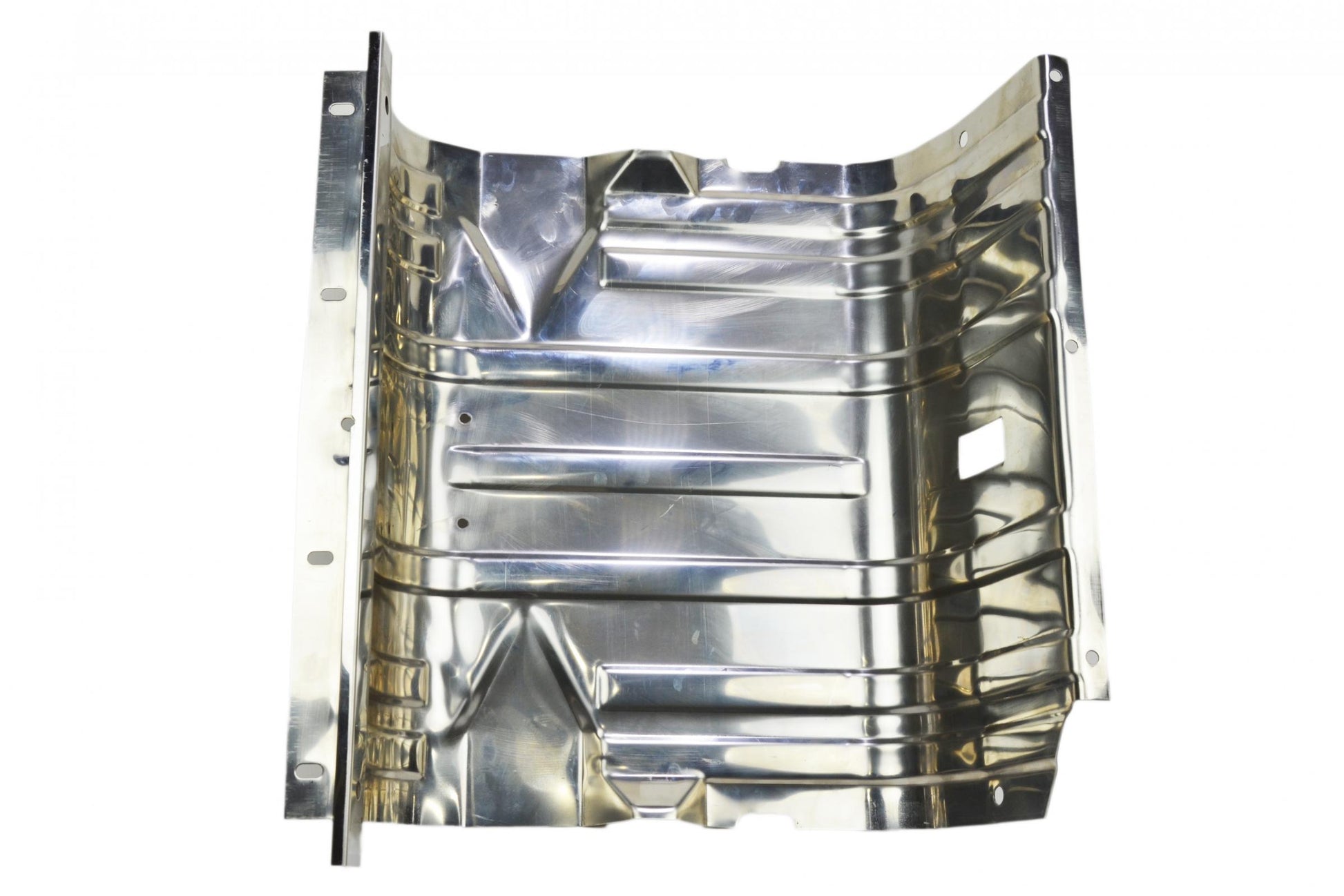 Kentrol Jeep CJ/YJ Gas Tank Skid Plate with strap 76-90 CJ and Wrangler YJ Polished Silver Kentrol