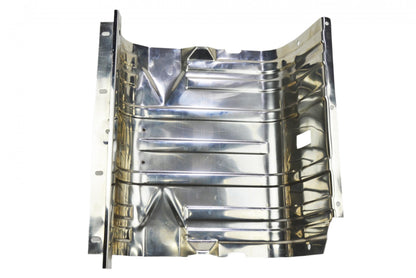 Jeep CJ/YJ Gas Tank Skid Plate with strap 76-90 CJ and Wrangler YJ Polished Silver Kentrol-2