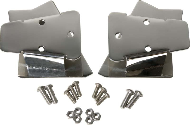 Kentrol Jeep TJ Mirror Relocation Bracket Pair 03-06 Wrangler TJ Polished Silver Kentrol