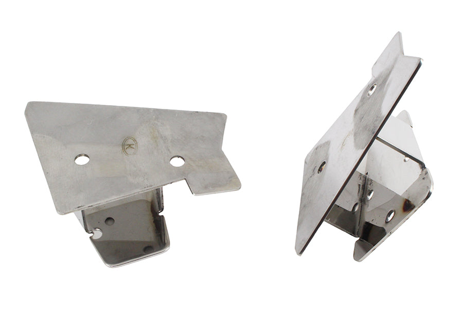 Kentrol Jeep TJ Mirror Relocation Bracket Pair 03-06 Wrangler TJ Polished Silver Kentrol
