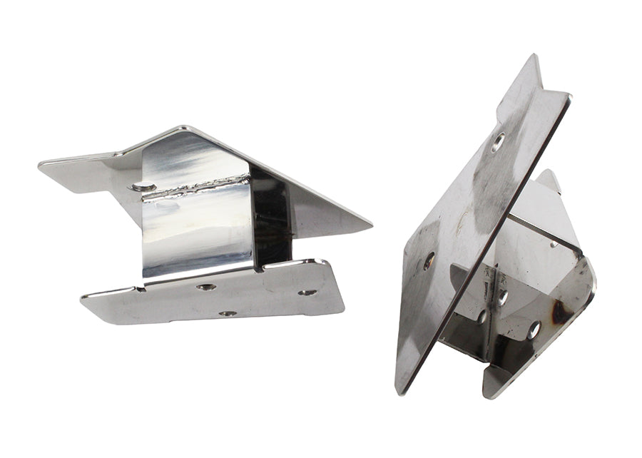 Kentrol Jeep TJ Mirror Relocation Bracket Pair 03-06 Wrangler TJ Polished Silver Kentrol