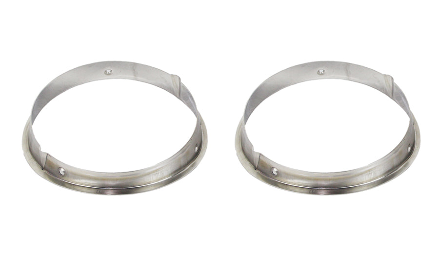 Kentrol Jeep TJ Headlight Bezels Pair 97-06 Wrangler TJ Polished Silver Kentrol