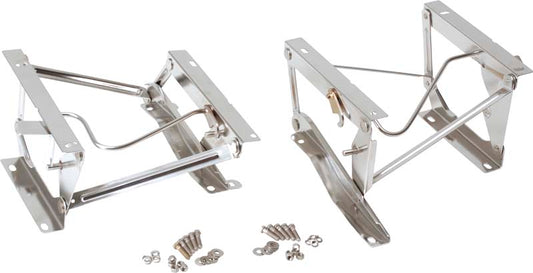 Kentrol Jeep CJ/YJ Seat Pedestals Pair 76-90 CJ and Wrangler YJ Polished Silver Kentrol