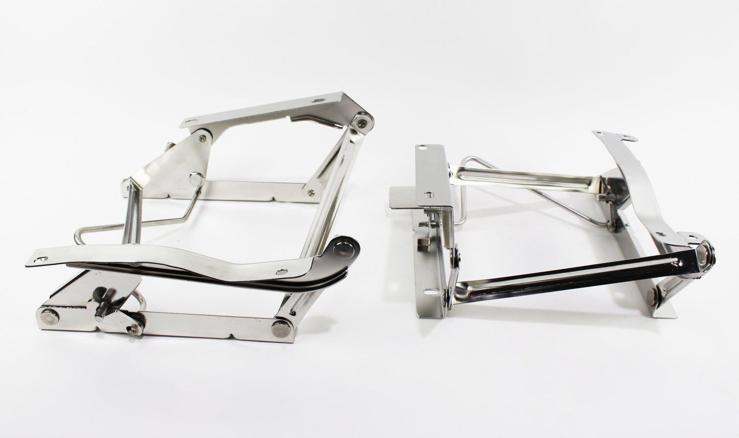 Jeep CJ/YJ Seat Pedestals Pair 76-90 CJ and Wrangler YJ Polished Silver Kentrol-3