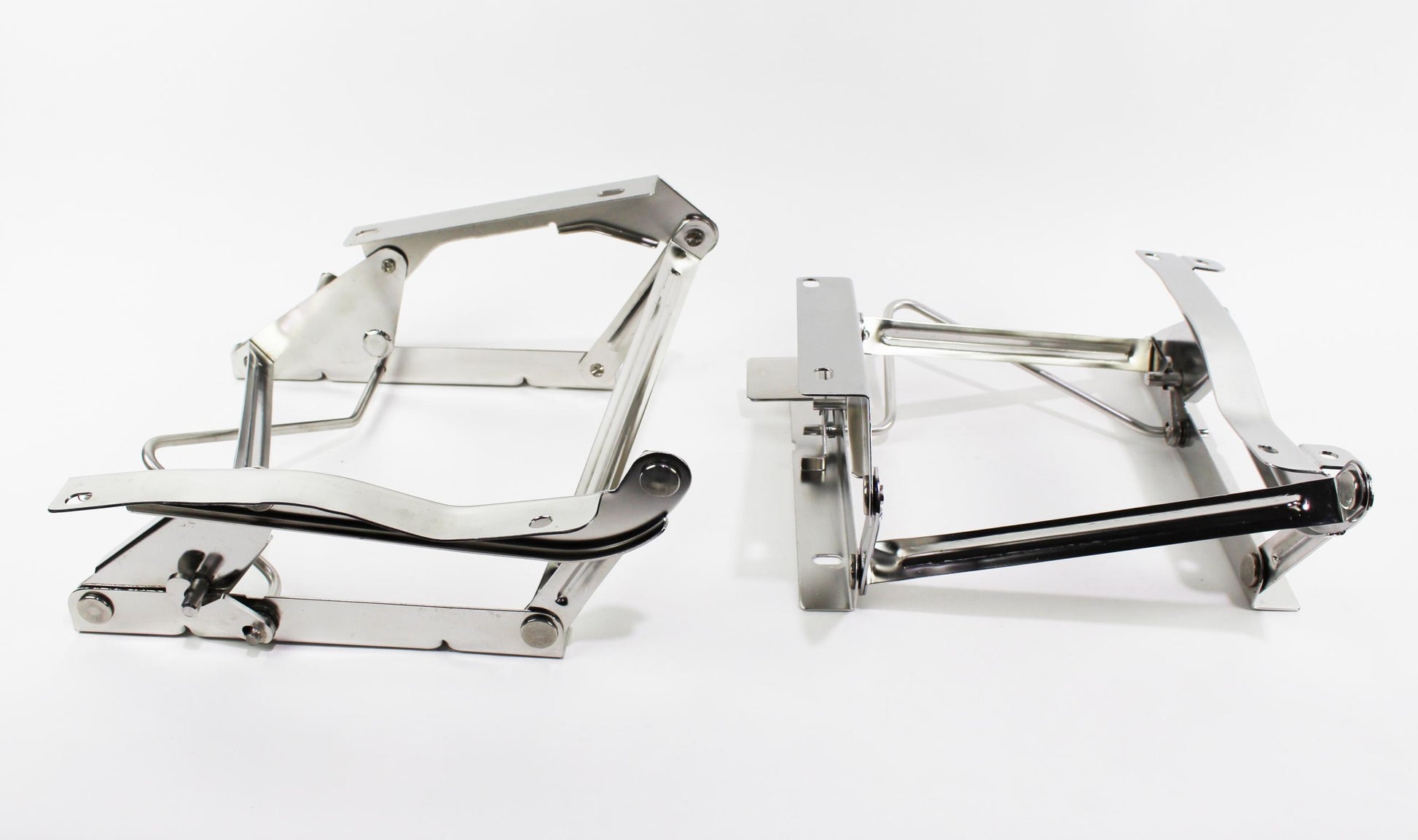 Jeep CJ/YJ Seat Pedestals Pair 76-90 CJ and Wrangler YJ Polished Silver Kentrol-3